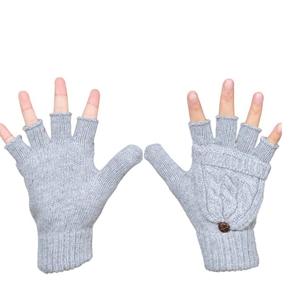 Women's Winter Gloves Warm Wool Knitted - Picture 2 of 7